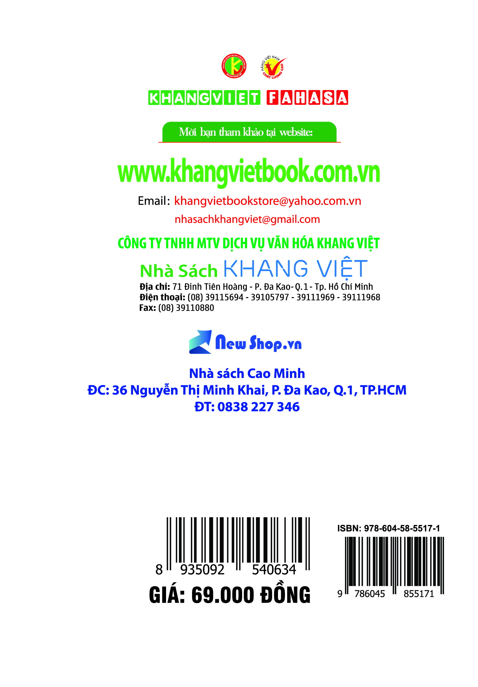 Bìa sau Sổ Tay Toán Cấp 3 Lớp 10 - 11 - 12